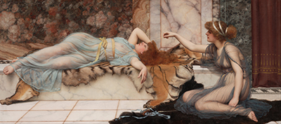 Mischief and Repose John William Godward